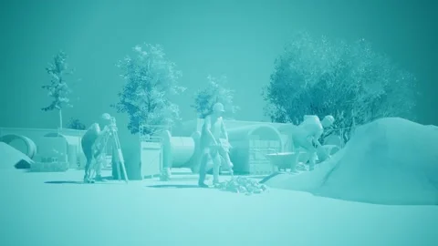 Workers on Site Video stock 240861401