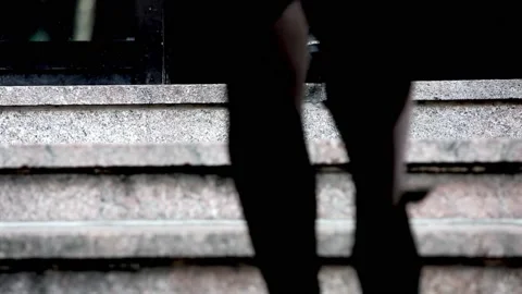 Workers  Students Go Into A House Stock Footage 156525452