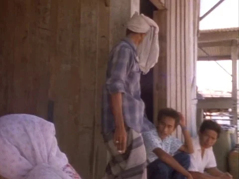 Workers taking break from work, lady smiling while doing her chore Stock Footage 79882646