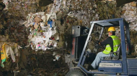 WORKERS TALK AT FORKLIFT Stock Footage 6528229