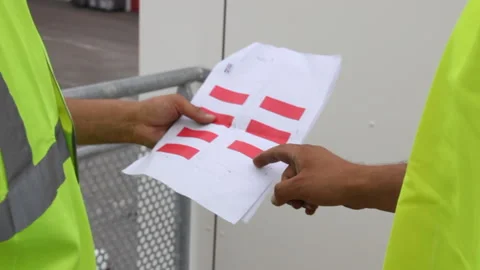 Workers talking about their work strategy Stock Footage 232398152