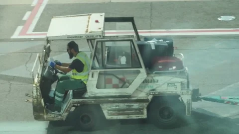 Workers on the tarmac Stock Footage 220058844