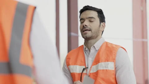 Workers team meeting planning construction. Work collaboration for success. Stock Footage 149929881