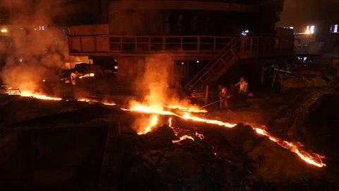 A workers throws sand with a shovel Stock Footage 151635815