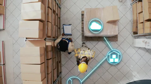 Workers using artificial intelligence Stock Footage 241775300