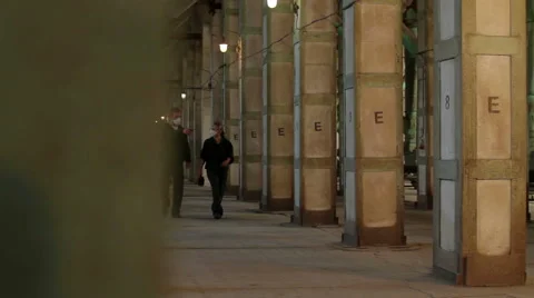 Workers walking in Prodcution Feed Plant Stock Footage 63612599