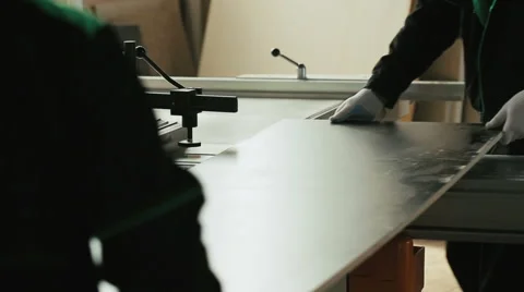 Workers at a wood workshop Stock-Footage 62780107