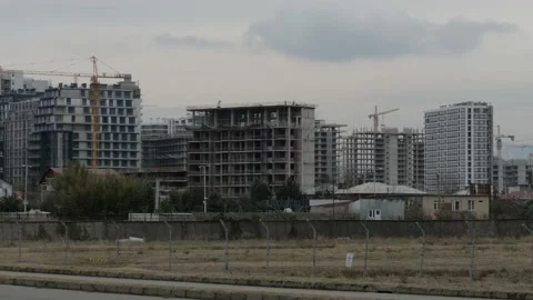 Workers work at a construction site Stock Footage 227692128
