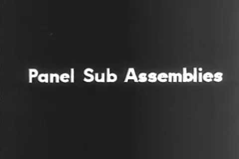 Workers at work at Panel sub assembling dept and main body jigs dept - 1948 Stock Footage 94257591