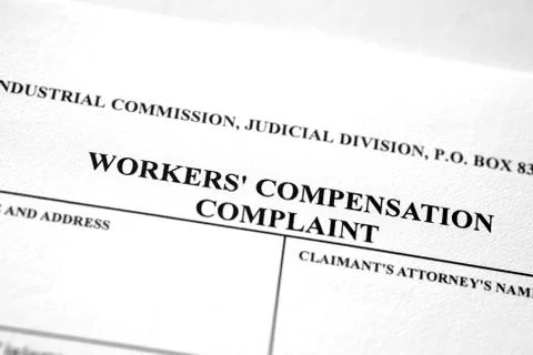 Worker's Workers Compensation Form Complaint Stock Photos