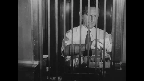 Workers working in the bank - 1950 Video stock 99099700