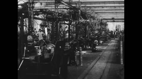 Workers working in factory Stock Footage 43321020