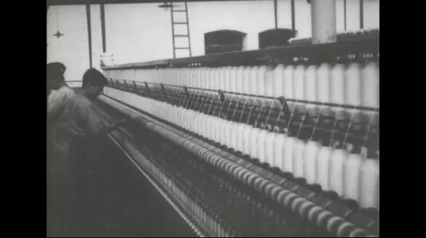 Workers working in textile industry Stock Footage 43323850