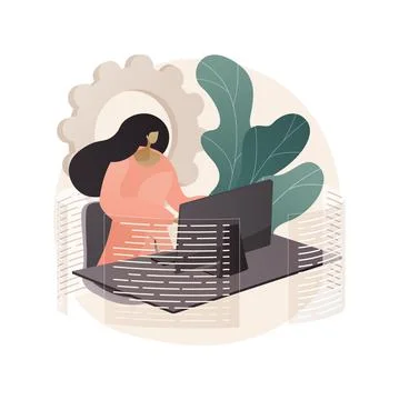 Workflow abstract concept vector illustration. Stock Illustration