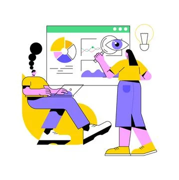 Workflow abstract concept vector illustration. Stock Illustration