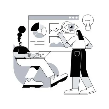 Workflow abstract concept vector illustration. Stock Illustration