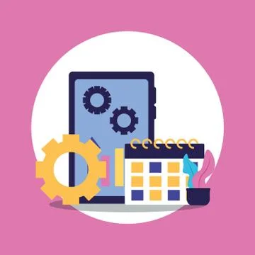 Workflow and infographic vector design 스톡 일러스트