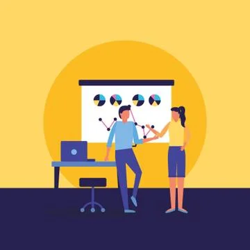 Workflow and infographic vector design Stock Illustration