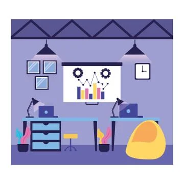 Workflow and infographic vector design Illustrazione stock