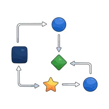 Workflow automation Ilustração Stock