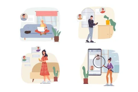 Workflow of business and self-employed people vector illustration concept Stock Illustration