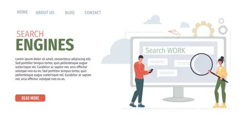 Workflow of business people flat vector illustration concept Stock Illustration