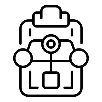 Workflow clipboard icon outline vector. Flow gear Stock Illustration