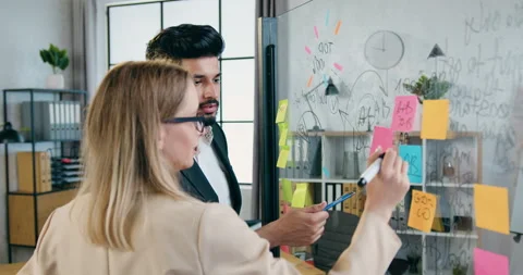 Workflow concept of good-looking successful professional creators which Stock Footage 157984587