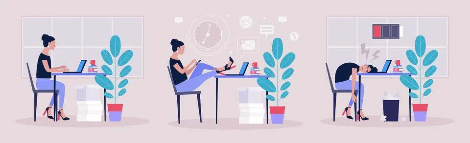 Workflow concept Stock Illustration