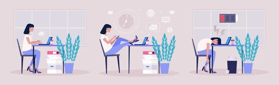 Workflow concept Stock Illustration