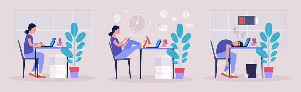 Workflow concept Stock Illustration