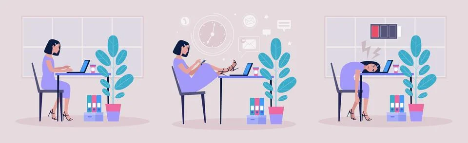Workflow concept Stock Illustration
