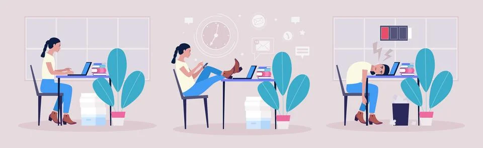 Workflow concept Stock Illustration