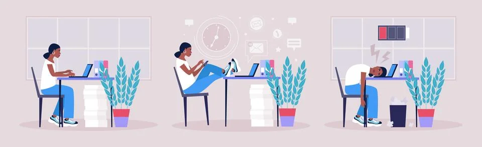 Workflow concept Stock Illustration