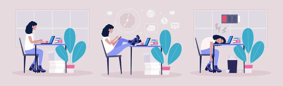 Workflow concept Stock Illustration