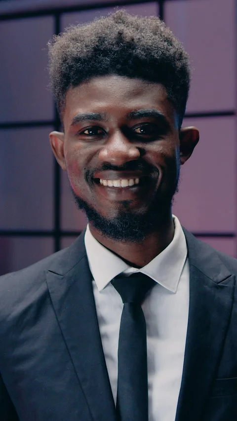 Workflow concept where good-looking serious confident purposeful skilled african Stock Footage 327229909