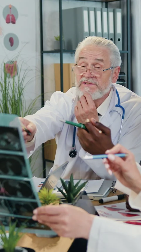 Workflow concept where good-looking intelligent high-skilled successful multirac Stock Footage 329432376