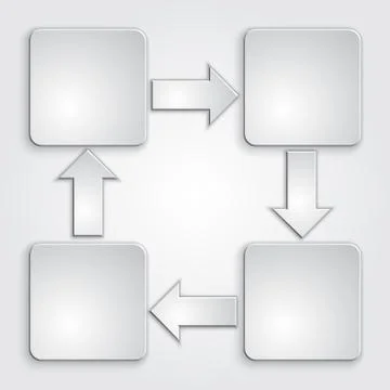 Workflow diagram template Stock Illustration