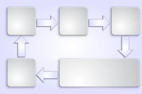 Workflow diagram template Stock Illustration