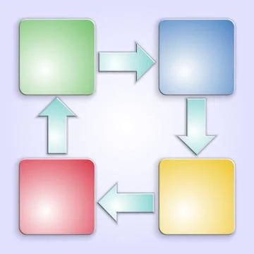Workflow diagram template Stock Illustration