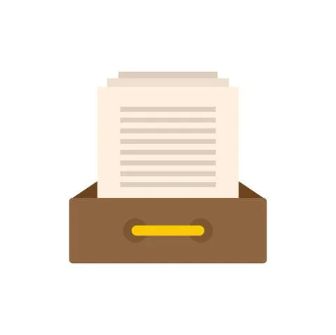Workflow document icon flat isolated vector 스톡 일러스트