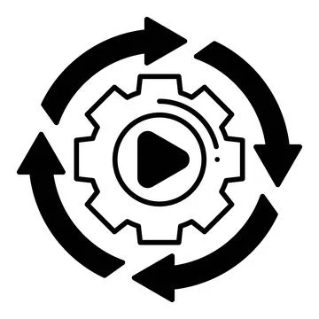 Workflow Dualtone Icon Illustrazione stock