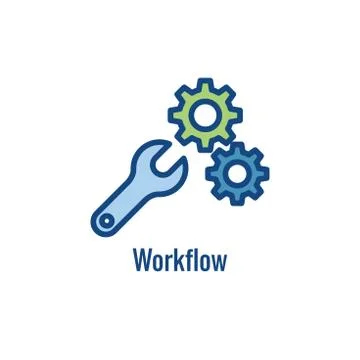 Workflow Efficiency Icon with an aspect of efficiency in workflow Stock Illustration