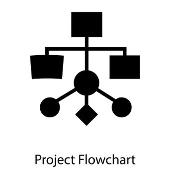 Workflow Hierarchy Chart Illustrazione stock