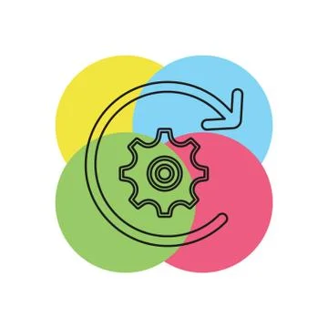 Workflow icon. element illustration. Stock Illustration