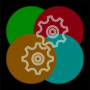Workflow icon. element illustration Illustrazione stock