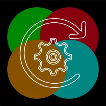 Workflow icon. element illustration. Stock-Illustration