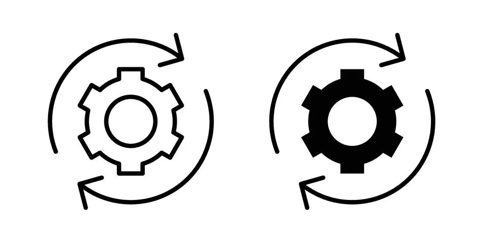 Workflow icon Illustration Eps10 for web or app Stock Illustration