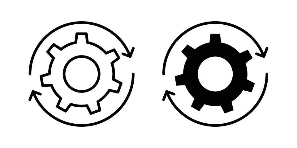 Workflow icon illustration. Pixel perfect vector graphics 스톡 일러스트