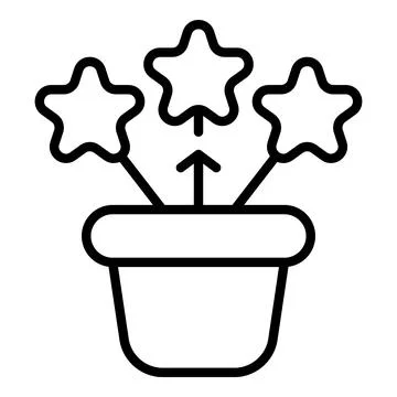 Workflow icon outline vector. Work project Stock Illustration